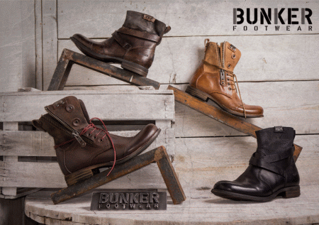 Bunker footwear boot di cuoio